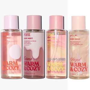 PINK Victoria's Secret Warm & Cozy Body Mist Variety Collection Set of 4 NEW